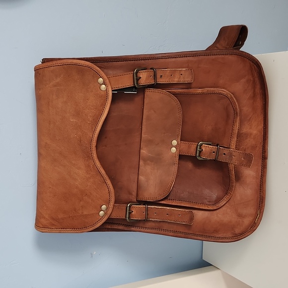 Leather backpack main image 7
